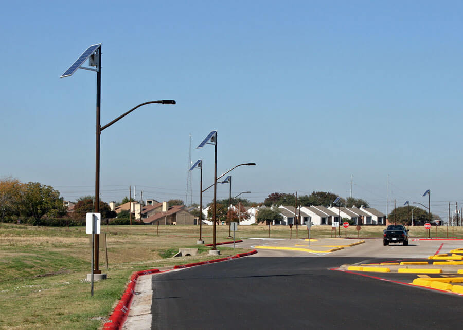 Dallas Community College: iluminación LED solar para carreteras en el campus